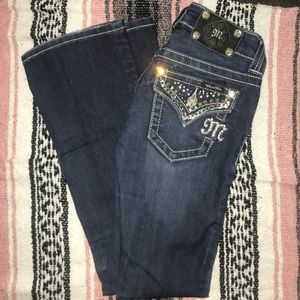 Miss me Jeans dark bling size 23